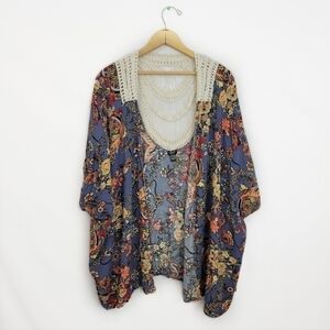 Womens Medium Floral cardigan